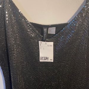 Night club/party dress.Black/metallic. Mini dress
